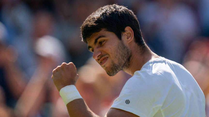 Carlos Alcaraz Triumphs in a Battle of Determination and Skill at&nbsp;Wimbledon