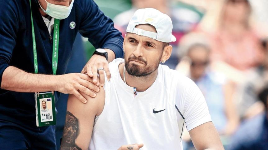 Nick Kyrgios out of Wimbledon after reporting wrist&nbsp;injury