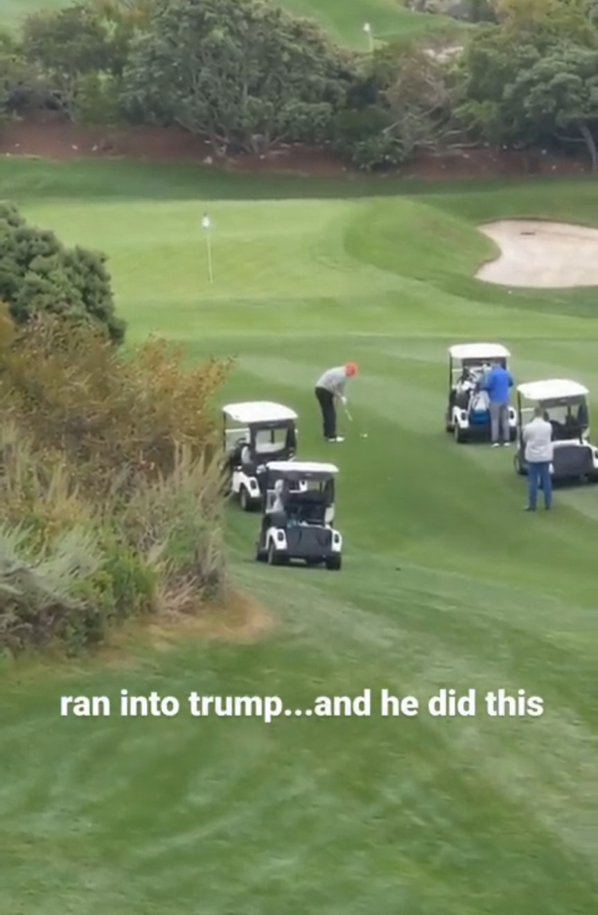 Golf Game of Former President Donald Trump Suddenly Explodes and Gone&nbsp;Viral