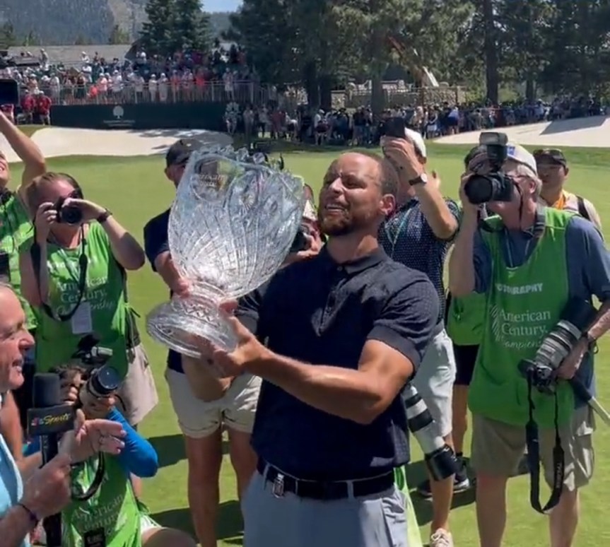 A Walk-Off Eagle for Steph Curry at the American Century&nbsp;Championship