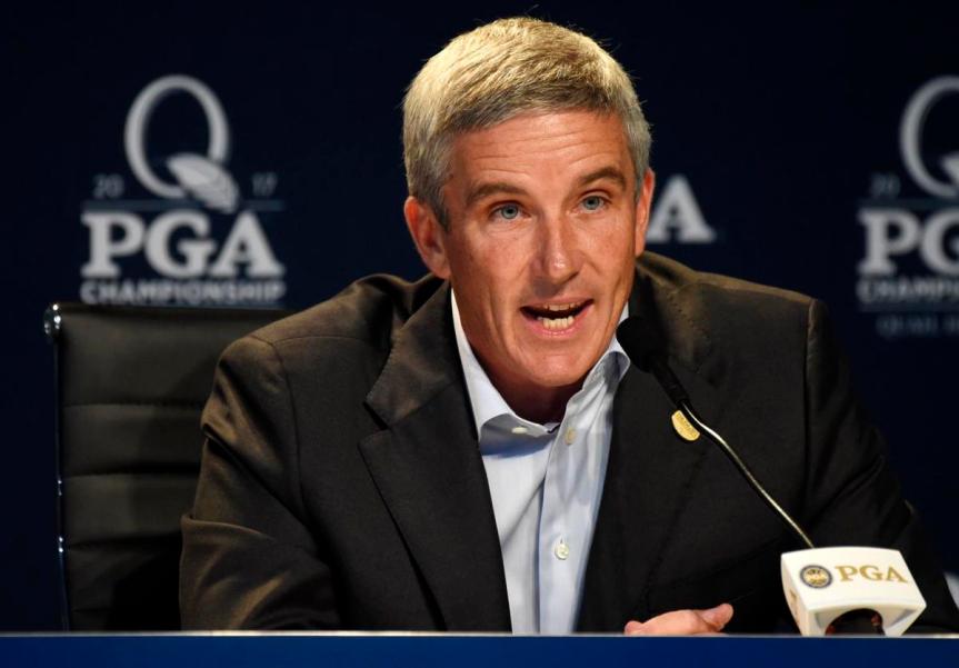 PGA Tour Commissioner Jay Monahan Met with Resounding Boos at the Tour Championship Trophy&nbsp;Presentation