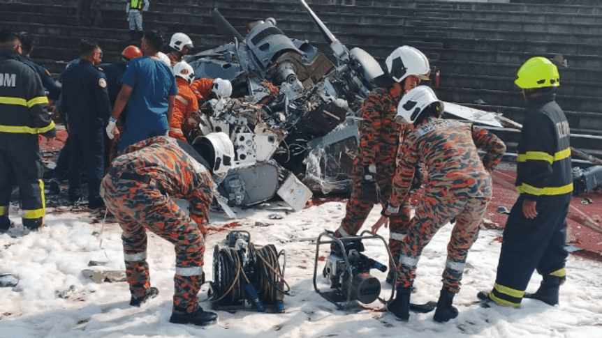 Tragedy Strikes as Malaysian Military Helicopters Collide During&nbsp;Training